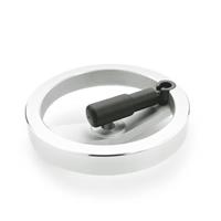 GN 322.3 Handwheel with Retractable Handle Aluminum